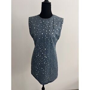 NEW Zara mini Denim Dress‎ Size Small NWT